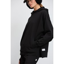 Babokah Dökümlü Fit Kapüşonlu Sweatshirt