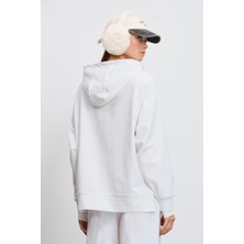 Babokah Dökümlü Fit Kapüşonlu Sweatshirt