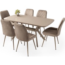 Levent Mobilya ve Aksesuar Vento Hg Masa, Cappicino, 160 x 90