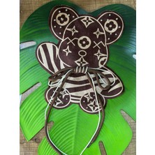 Gönülden Tasarım Bağcıklı Kahverengi Ayı Arma Diiş Aplike 27X15 cm