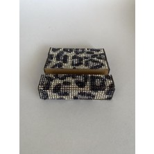Zey Desing Siyah Gümüş Leopar Tablet & Telefon Tutacağı