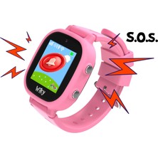 Wiky Watch 5e E-Sim Kartlı Akıllı Çocuk Saati - Görüntülü ve Sesli Arama, Sesli Mesajlaşma, Gps, Sos, Güvenli Alan, Güvenli Liste, Konum Takibi  (E-Sim'li) (Sadece Turkcell E-Sim) - Pembe