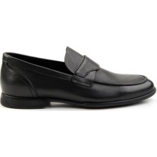 Bambi Siyah Deri Erkek Klasik Ayakkabı E01757715103