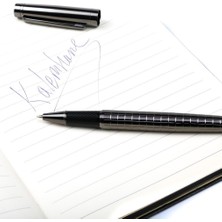 Kişiye Özel Lüks Karbon Gri Desenli Roller Kalem