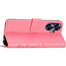 Realme C55 Pu Deri Kart Tutucu Manyetik Kapatma Kickstand Için Filp Durumda (Yurt Dışından)