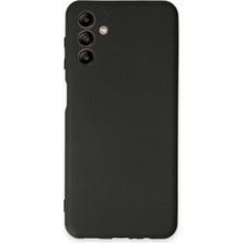 Bilişim Akademi Samsung Galaxy A04S Kılıf Slikon Kılıf Düz Renk Kılıf Koruyucu Kılıf - Siyah