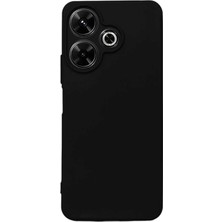 Bilişim Akademi Xiaomi Redmi 13 4g Kılıf Slikon Kılıf Düz Renk Kılıf Koruyucu Kılıf - Siyah