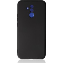 Bilişim Akademi Huawei Mate 20 Lite Kılıf Slikon Kılıf Düz Renk Kılıf Koruyucu Kılıf - Siyah