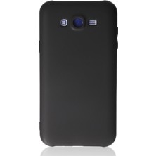 Bilişim Akademi Samsung Galaxy J7 Kılıf Slikon Kılıf Düz Renk Kılıf Koruyucu Kılıf - Siyah