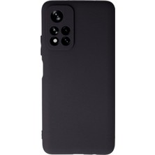 Bilişim Akademi Xiaomi Poco M4 Pro 5g Kılıf Slikon Kılıf Düz Renk Kılıf Koruyucu Kılıf - Siyah