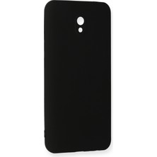 Bilişim Akademi Xiaomi Redmi 8A Kılıf Slikon Kılıf Düz Renk Kılıf Koruyucu Kılıf - Siyah