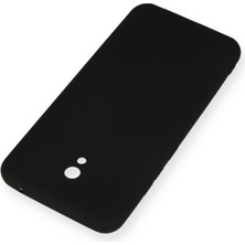 Bilişim Akademi Xiaomi Redmi 8A Kılıf Slikon Kılıf Düz Renk Kılıf Koruyucu Kılıf - Siyah