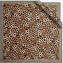 Aker Sura Ipek Eşarp Nostalji Leopar Desen 7984-351