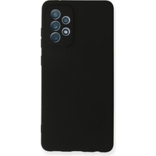 Bilişim Akademi Samsung Galaxy A72 Kılıf Slikon Kılıf Düz Renk Kılıf Koruyucu Kılıf - Siyah