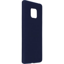 Bilişim Akademi Huawei Mate 20 Pro Kılıf Slikon Kılıf Düz Renk Kılıf Koruyucu Kılıf - Siyah