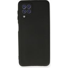 Bilişim Akademi Samsung Galaxy A22 Kılıf Slikon Kılıf Düz Renk Kılıf Koruyucu Kılıf - Siyah