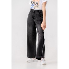 Kız Çocuk Sol Paçalı Kot Pantolon 2202