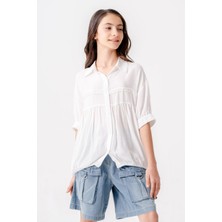 Giyicem Kız Çocuk Roba Nervürlü Gömlek 3164