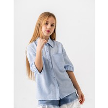 Giyicem Kız Çocuk Kol Ağzı Lastikli Gömlek 3163