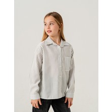 Kız Çocuk Çizgili Gömlek 3154