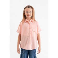 Giyicem Cebi Süslü Kız Çocuk Gömlek 3107