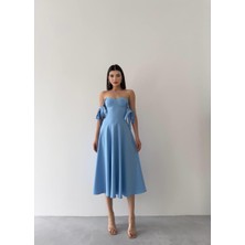 Sindirella Midi Atlas Elbise