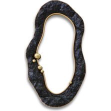 Lara Decor Siyah Metal Duvar Aynası