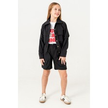 Kız Çocuk Paraşüt Şort 2855