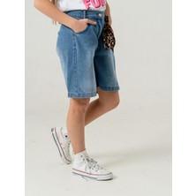 Kız Çocuk Klasik Kot Şort 2874