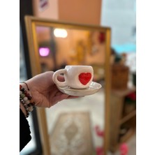 Kalp Detay Sevgililer Günü Mug Kahve Fincanı