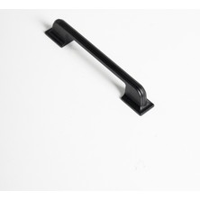 Turgutlar Yapı Mutfak Dolap Çekmece Kapak Mobilya Kulbu 96 mm 128 mm Lüks Metal Kulp Mat Siyah Kulp 10 Adet
