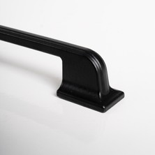Turgutlar Yapı Mutfak Dolap Çekmece Kapak Mobilya Kulbu 96 mm 128 mm Lüks Metal Kulp Mat Siyah Kulp 10 Adet