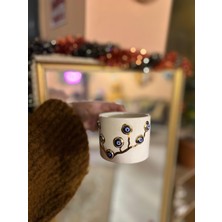 Nazar Boncuğu Detay Kahve Fincanı Mug 24K Altın-2
