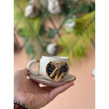 Sallanan Harfi El Yapımı Seramik Bardak Kupa Mug