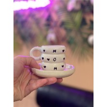 Bubble Model Mom Detay Seramik Mug Kupa 24K Altın Kaplama