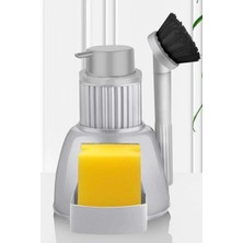 Storemax Haus Akrilik Mutfak Seti Sıvı Sabunluk ve Fırça Gri 3358