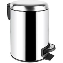 Storemax Paslanmaz Elit Pedallı Çöp Kovası Krom 5lt (000301)