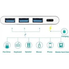 Storemax Type-C USB 3.0 3 Port Çoklayıcı Dönüştürücü Çevirici Macbook, Type C USB Çoklayıcı