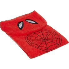 Spiderman Lisanslı Karakter BASKILI%100 Pamuk Bebek Havlu Panço, Çok Renkli, 75X130 cm