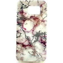 Galaxy S6 Edge Uyumlu Desenli Yumuşak Silikon Kılıf (Çok Renkli)