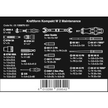 - 05135870001 - Alet Seti, Kraftform Kompakt W 2 Wartung, 35 Parça