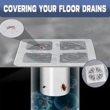 Kullanımlık Duş Tahliye Saç Çıkarıcı Örgü Çıkartma 4 "* 4", Banyo, Mutfak, Küvet, Lavabo Için Saç Tahliye Çıkartması (Kare, 20 Adet)