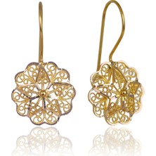 Çelikoğlu Kuyumculuk Taşsız Gül Küpe 2,43 gr