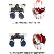Dream Vega 3.5X420MM  Diş Cerrahi Gözlük Lens Büyüteç,taşıma Çantalı