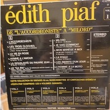 Alp Plak Edith Piaf – De L'accordéoniste À Milord - Vol. 1 - Plak Lp