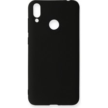  Huawei Honor 8c Kılıf Slikon Kılıf Düz Renk Kılıf Koruyucu Kılıf - Siyah