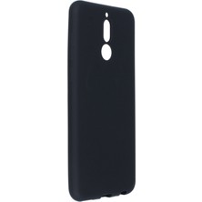 Bilişim Akademi Huawei Mate 10 Lite Kılıf Slikon Kılıf Düz Renk Kılıf Koruyucu Kılıf - Siyah