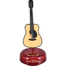 Müzik Kutusu Gitar Kurmalı Müzik Kutusu Dekoratik Müzik Kutusu