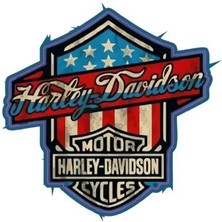Gogo 75X75MM Harley Davidson