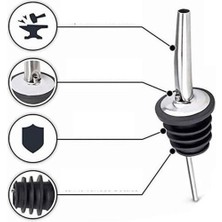 Ozcmax Şişe Ucu Servis Aparatı Damlalık Yağdanlık -Şişe Tıpa Sürekli Akışlı Hava Delikli